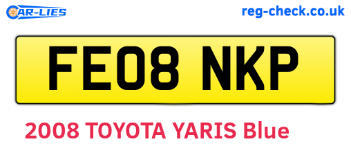 FE08NKP are the vehicle registration plates.