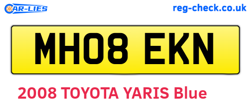 MH08EKN are the vehicle registration plates.