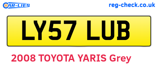 LY57LUB are the vehicle registration plates.