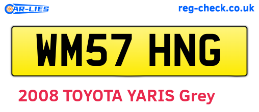 WM57HNG are the vehicle registration plates.