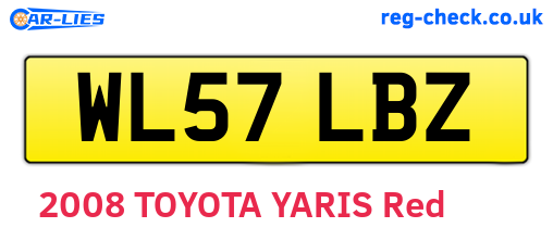 WL57LBZ are the vehicle registration plates.