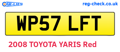 WP57LFT are the vehicle registration plates.