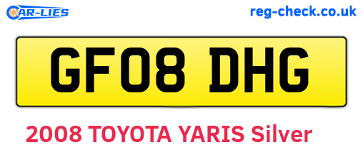 GF08DHG are the vehicle registration plates.