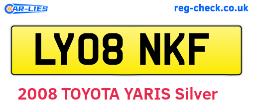 LY08NKF are the vehicle registration plates.