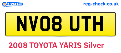 NV08UTH are the vehicle registration plates.