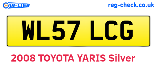 WL57LCG are the vehicle registration plates.