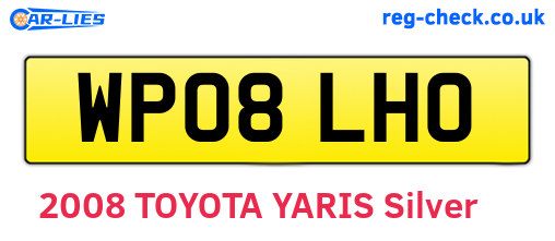 WP08LHO are the vehicle registration plates.