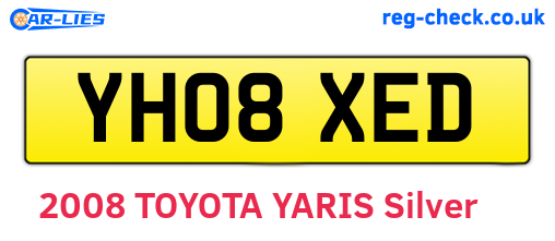 YH08XED are the vehicle registration plates.