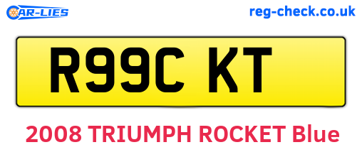 R99CKT are the vehicle registration plates.