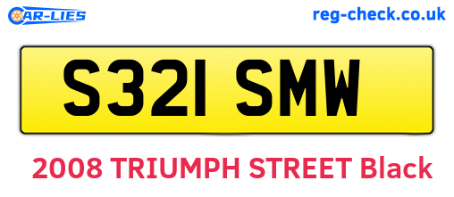 S321SMW are the vehicle registration plates.
