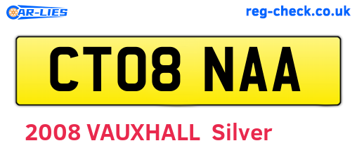 CT08NAA are the vehicle registration plates.