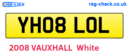 YH08LOL are the vehicle registration plates.