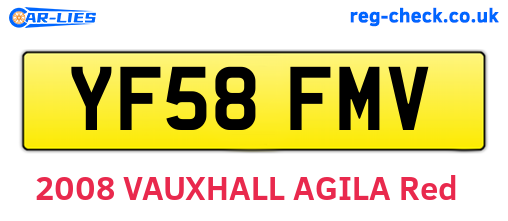YF58FMV are the vehicle registration plates.