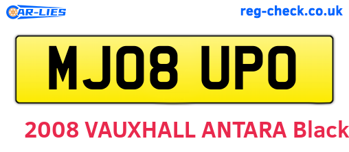 MJ08UPO are the vehicle registration plates.