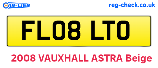 FL08LTO are the vehicle registration plates.