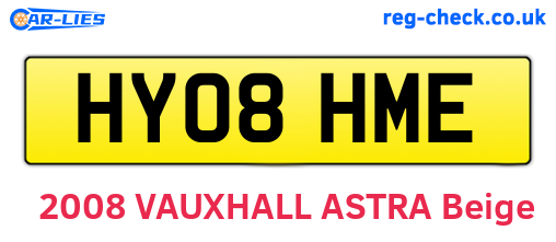 HY08HME are the vehicle registration plates.