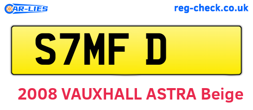 S7MFD are the vehicle registration plates.