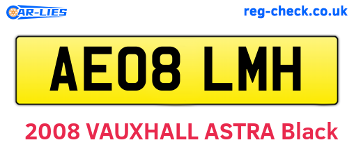 AE08LMH are the vehicle registration plates.