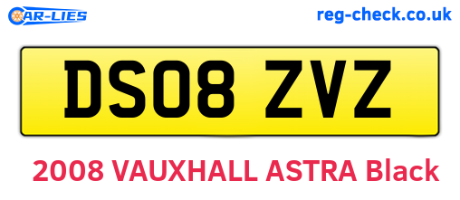 DS08ZVZ are the vehicle registration plates.