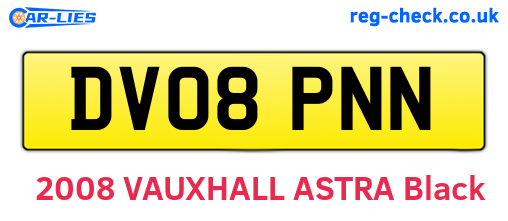 DV08PNN are the vehicle registration plates.