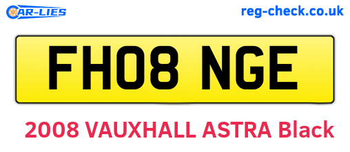 FH08NGE are the vehicle registration plates.