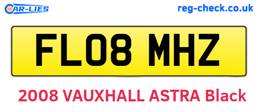 FL08MHZ are the vehicle registration plates.
