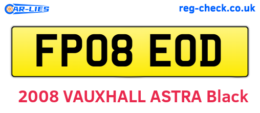 FP08EOD are the vehicle registration plates.