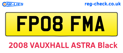 FP08FMA are the vehicle registration plates.