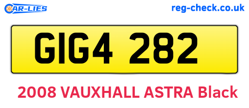 GIG4282 are the vehicle registration plates.