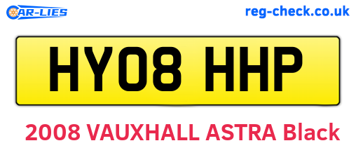 HY08HHP are the vehicle registration plates.