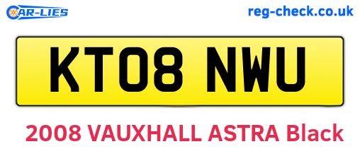 KT08NWU are the vehicle registration plates.