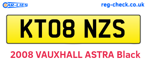 KT08NZS are the vehicle registration plates.