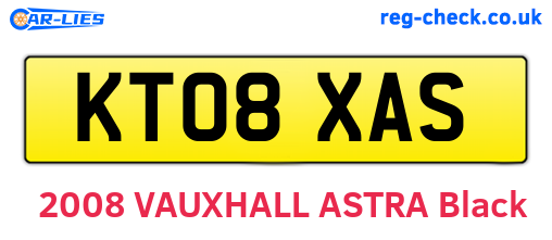 KT08XAS are the vehicle registration plates.