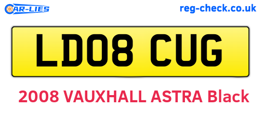 LD08CUG are the vehicle registration plates.