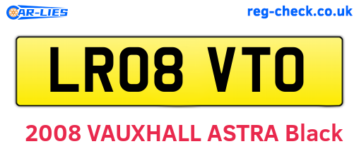 LR08VTO are the vehicle registration plates.