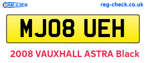 MJ08UEH are the vehicle registration plates.