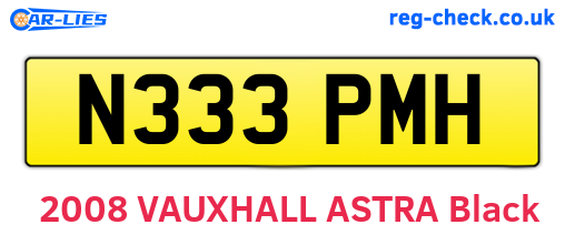 N333PMH are the vehicle registration plates.