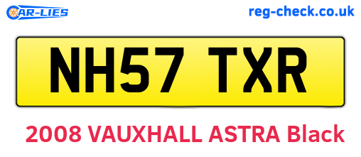 NH57TXR are the vehicle registration plates.