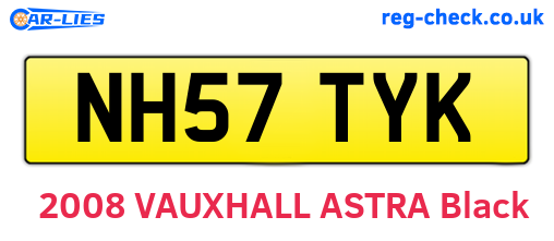 NH57TYK are the vehicle registration plates.