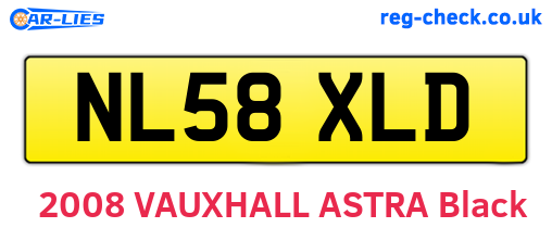 NL58XLD are the vehicle registration plates.