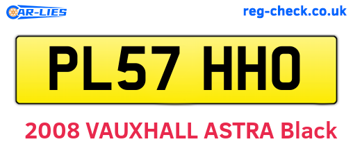 PL57HHO are the vehicle registration plates.