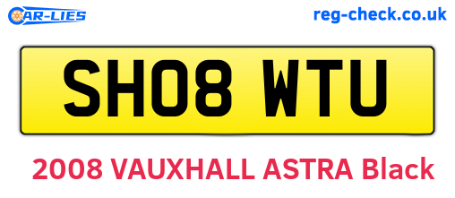 SH08WTU are the vehicle registration plates.