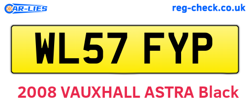 WL57FYP are the vehicle registration plates.