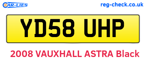 YD58UHP are the vehicle registration plates.