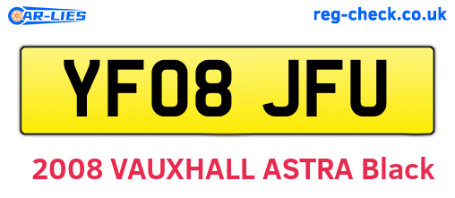 YF08JFU are the vehicle registration plates.