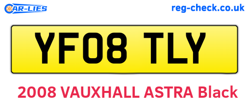 YF08TLY are the vehicle registration plates.