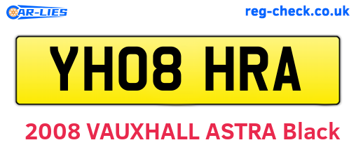 YH08HRA are the vehicle registration plates.