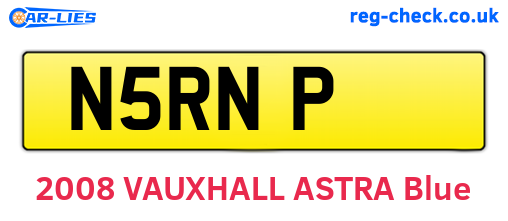 N5RNP are the vehicle registration plates.
