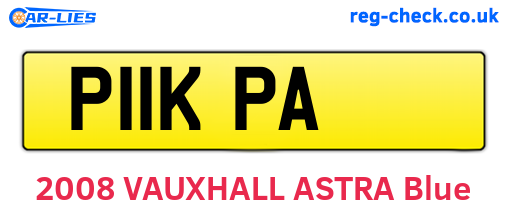 P11KPA are the vehicle registration plates.