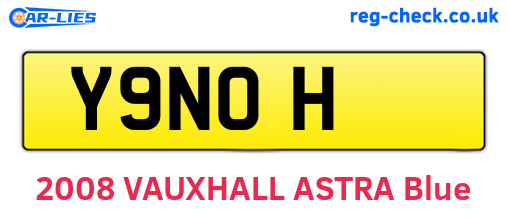 Y9NOH are the vehicle registration plates.